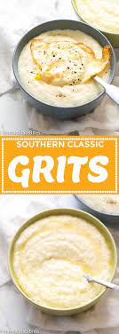 Grits Recipe A Southern Staple Breakfast Or Side Dish That Is Creamy Cheesy And So Versatile Best Served With Eggs S Recipes Grits Recipe Breakfast Dishes