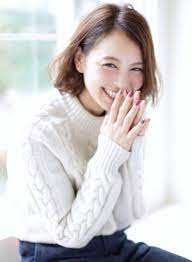 大人かわいい くせ毛風ゆるかわボブ 髪型ボブ ボブ ヘアスタイル ジャパニーズビューティー