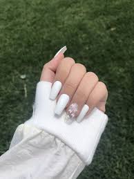 Butterfly Nails White Nails Press On Nails Birthday Gift Idea In 2020 Acrylic Nails Coffin Short Coffin Shape Nails Short Acrylic Nails Designs