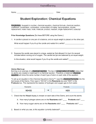 Turn on check your answers by selecting show summary and then write the balanced. Chemical Equations Gizmo