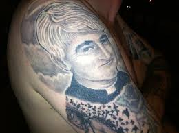 On Satuday night we ended up in an Irish bar, and met a guy with a Father  Ted tattoo. Best tattoo ever. : r/pics