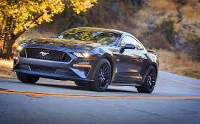 Download Wallpapers 4k Ford Mustang Gt Road 2018 Cars Headlights Supercars Ford Besthqwallpapers Com Ford Mustang Ford Mustang Gt Mustang