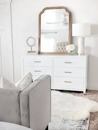 Cosmoliving Bedroom Reveal White Lane Decor White Dresser Decor Grey And Gold Bedroom Dresser Decor Bedroom