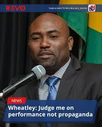Newly installed Minister of Science, Technology and Special Projects, Dr.  Andrew Wheatley, says Jamaicans should judge him based