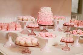 Bake Shop Baby Shower Desert Table Baby Shower Dessert Table Baby Shower Desserts Pink Desserts