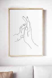 Hands Line Art Hands Set Of 3 Prints Friendship Decor Pets Love Wall Art Black And White Art Line Drawing Cat Wall Art Dog Wall Art In 2021 Dog Wall Art Dog