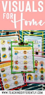 Distance Learning Visuals For Home In 2020 Social Emotional Development Visual Schedule Preschool Life Skills Special Education