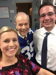 The group chipped in to get Jeff a personalized Giants jersey as a  retirement gift! He put it