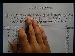How To Prepare Petty Cash Book Petty Cash Book In Hindi With Example By Jolly Coaching Youtube