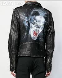 amiri distressed effects biker jacket new