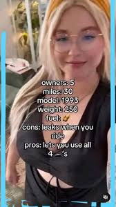 owners: 5 miles: 30 model: 1993 weight: 250 fuel: cons: leaks when you ride  pros: pros:letsyouusea lets you use all 4-'s 4 's