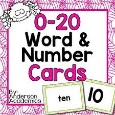 This Set Includes The Numerals And Number Words 0 20 Great Themed Cards For Centers Or Word Walls Here Are A Few Ways I Have Number Words Number Cards Words