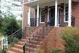 Sturdy stair handrail,wrought iron safety 1 or 2 step hand rail, for concrete or wood, steel metal, outdoor or indoor, walkway, porch, deck handrailsandrailings 5 out of 5 stars (139) Improve The Value Of Your Home With Custom Iron Railings Cast Iron Elegance Inc