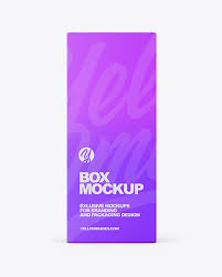 Paper Box W Matte Spray Mockup In Packaging Mockups On Yellow Images Object Mockups