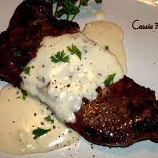 Steak With Creamy Garlic Parmesan Sauce Recipe Recipes Garlic Parmesan Sauce Food