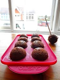 Here are your cake pops baked in a silicone cake pop moulder. Ferrero Rocher Cake Pops Smedson
