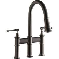 black 3 hole kitchen faucet