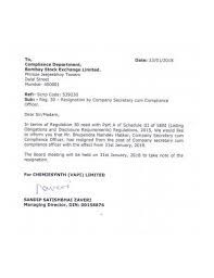 It is requested to do the same at the earliest. 14 Company Secretary Resignation Templates In Pdf Free Premium Templates