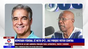 Dep. Zé Neto diz porque votou contra o aumenta de crimes como Latrocínio,  Furtos e Roubos