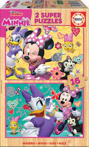 How to use a jigsaw: 2 16 Minnie Happy Helpers Educa Borras