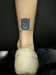 For each individual, this ink has its special connotation and it depends on the color spectrum and on the place of the application. Owl Tattoo Designs The Body Is A Canvas Cute Owl Tattoo Owl Tattoo Small Cute Ankle Tattoos