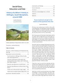 PDF) Social Class, Education and Fate: History of a Miners Family in  Ottfingen, South Westphalia, around 1900