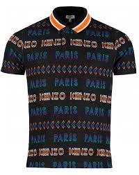 kenzo paris jaquard polo shirt