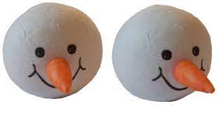 Ich könnte im bett liegen bleiben! Wattekopf O 4cm Schneemann Watte Wattekugel Kopf