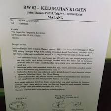 Silahkan mendatangi ketua rt tempat domisili anda dengan membawa semua dokumen persyaratan diatas. Surat Edaran Rw Di Kota Malang Tolak Tenaga Medis Ngekos Bikin Heboh