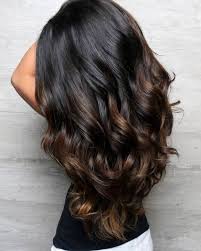 Adding highlights to black hair can also be a good way to transition to a lighter color. 60 Hairstyles Featuring Dark Brown Hair With Highlights Hair Color For Black Hair Dark Brown Hair Balayage Brunette Hair Color