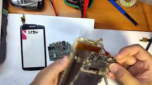 Замена сенсора на philips w832 - YouTube