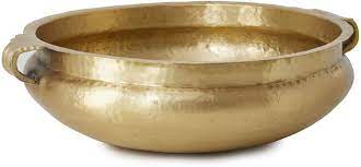 Check spelling or type a new query. Amazon Com Serene Spaces Living Gold Brass Handmade Hammered Metal Decorative Bowl Perfect As Home Decor Counter Top Centerpiece Use As Serving Dish Fruit Holder Measures 5 25 Tall 15 75 Dia Kitchen