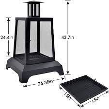 Below are a few of our favorites that span a range of styles: Buy Large Fire Pits Wood Burning 44 High Chimineas Fire Pit Steel Big Outdoor Pagoda Style Firepits Bowl With Mesh Spark Screen Modern Firepits For Camping Backyard Party Online In Indonesia B08f23l49c