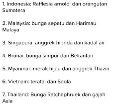 Hutan hujan tropika di malaysia boleh dibahagikan kepada dua kelas iaitu hutan campuran dan hutan dominan tunggal. Tuliskan Masing Masing Satu Contoh Flora Atau Fauna Andemik Dari Lima Negara Di Asia Tenggara Brainly Co Id