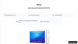 Sony Xperia Z4 Tablet WiFi SGP712 Full ...