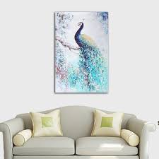 Bring your home decor ideas to life | kohl's. Unframed Print Canvas Wall Art Peacock Plum Flower Painting Picture Wall Hanging Home Living Room Decor Walmart Canada