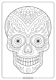 The set includes facts about parachutes, the statue of liberty, and more. Printable Sugar Skull Pdf Coloring Pages 09