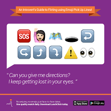 Flirty pick up lines for texting An Introvert S Guide To Flirting Using Emoji Pick Up Lines Lunchclick Dating App By Lunch Actually