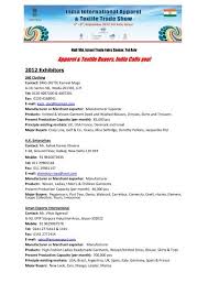 Search results for textile mail. Apparel Textile Buyers India Calls You Nio