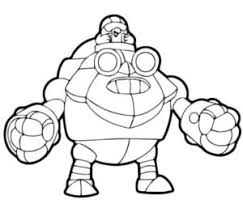 Printable brawl stars (brock) pdf coloring pages. Coloring Dynamik From Brawl Stars To Print For Free