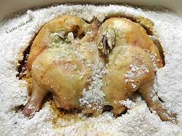 Senza aggiunta di grassi, è una ricetta sana e gustosa, ideale per un pranzo in famiglia. Pollo Al Sale Cucina Vista Mare