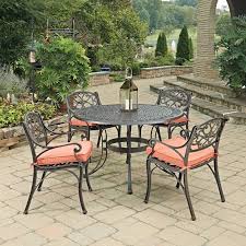 Biscayne 5 Piece Dining Set With Cushion Patio Dining Set Outdoor Dining Set Outdoor Dining Table