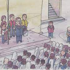 Tajuk pidato ialah 'faedah perhimpunan pagi kepada murid'. Perhimpunan Rasmi Sekolah Kepentingannya