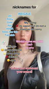 Her Nickname Is Abbey