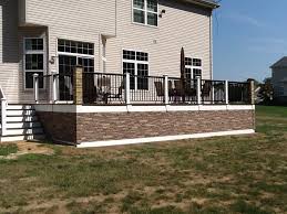 First floor deck completely finish framed today and started slamming down deck boards!! Deck Ideas Designs Pictures Photogallery Decks Com