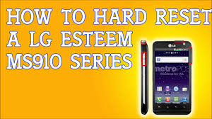 How To Hard Reset A LG Esteem MS910 for ...