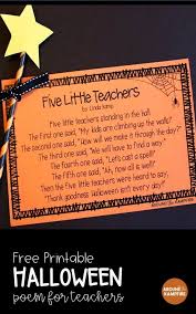 Easy Ideas For A Halloween Math Party Halloween Classroom Teacher Poems Halloween Poems