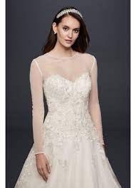 Long sleeve tulle wedding dress topper ow2100 59 reception dress long sleeve wedding dress topper with regard to marchesa wedding lace wedding top elegant tank dress scoop gown sheer vintage open Long Sleeve Tulle Wedding Dress Topper David S Bridal