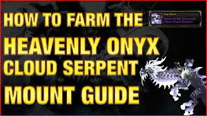 Heavenly onyx cloud serpents are born with violet scales covering the entirety of their body. Super Rare How To Get Heavenly Onyx Cloud Serpent Sha Of Anger Mount Guide World Of Warcraft Youtube