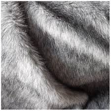 Hjb GreyWhite Luxury Faux Fur Faux Fur Fabric Material 150 x 50 cm Soft 20  mm Short Pile for Coat Collar, Costume, Decoration, Clothing, Toys : ...